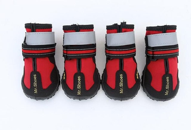 Pet Dog Shoes For Sports Mountain Wearable For Pets PVC Soles Waterproof Reflective Dog Boots Perfect for Small Medium Large Dog - MARC SHERL