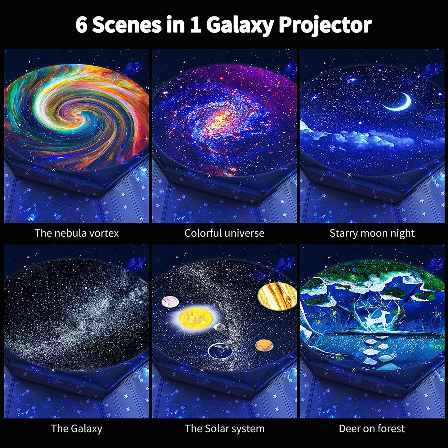 NEW Galaxy Projector 7 in 1 Planetarium Projector Night Light - MARC SHERL