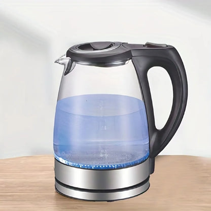 1.7L Glass and Stainless Steel Electric Kettle, 1200W