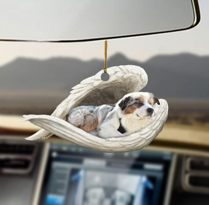 Car Pendant Sleeping Dog Angel Home Decor Acrylic Showcase Hanging Ornaments For Doors