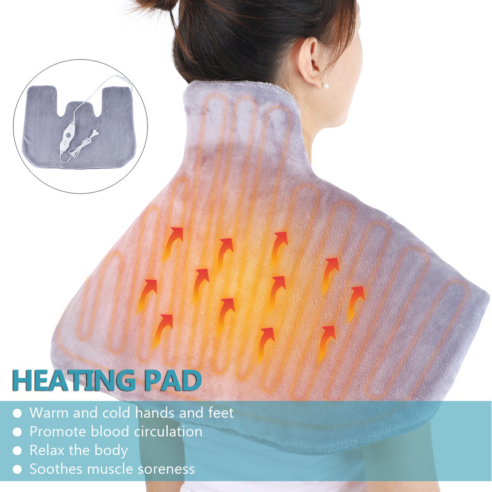 Removable And Washable Shoulder And Neck With Heated Shawl Blanket