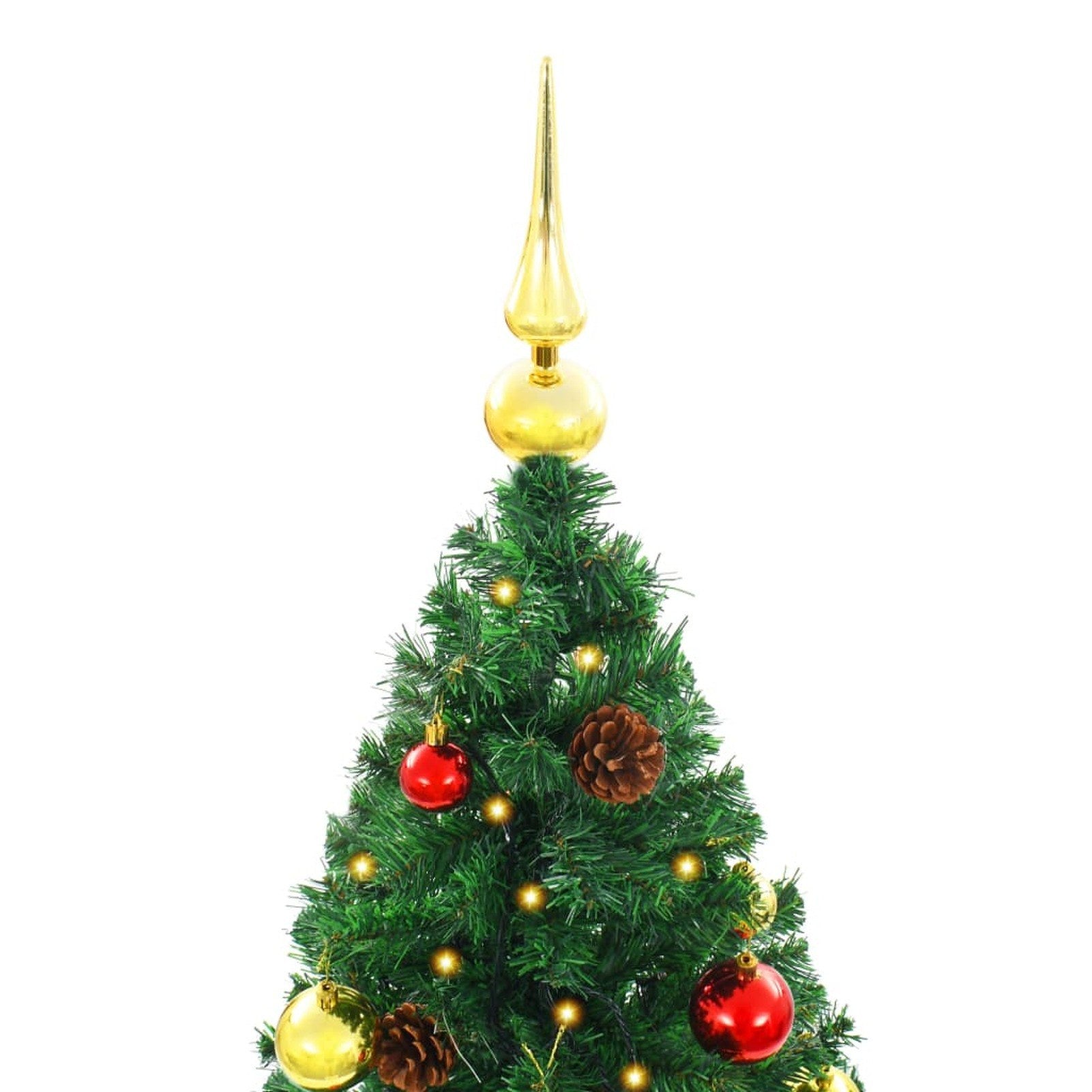 Artificial Christmas Tree with Baubles and LEDs Green 82.7" - MARC SHERL