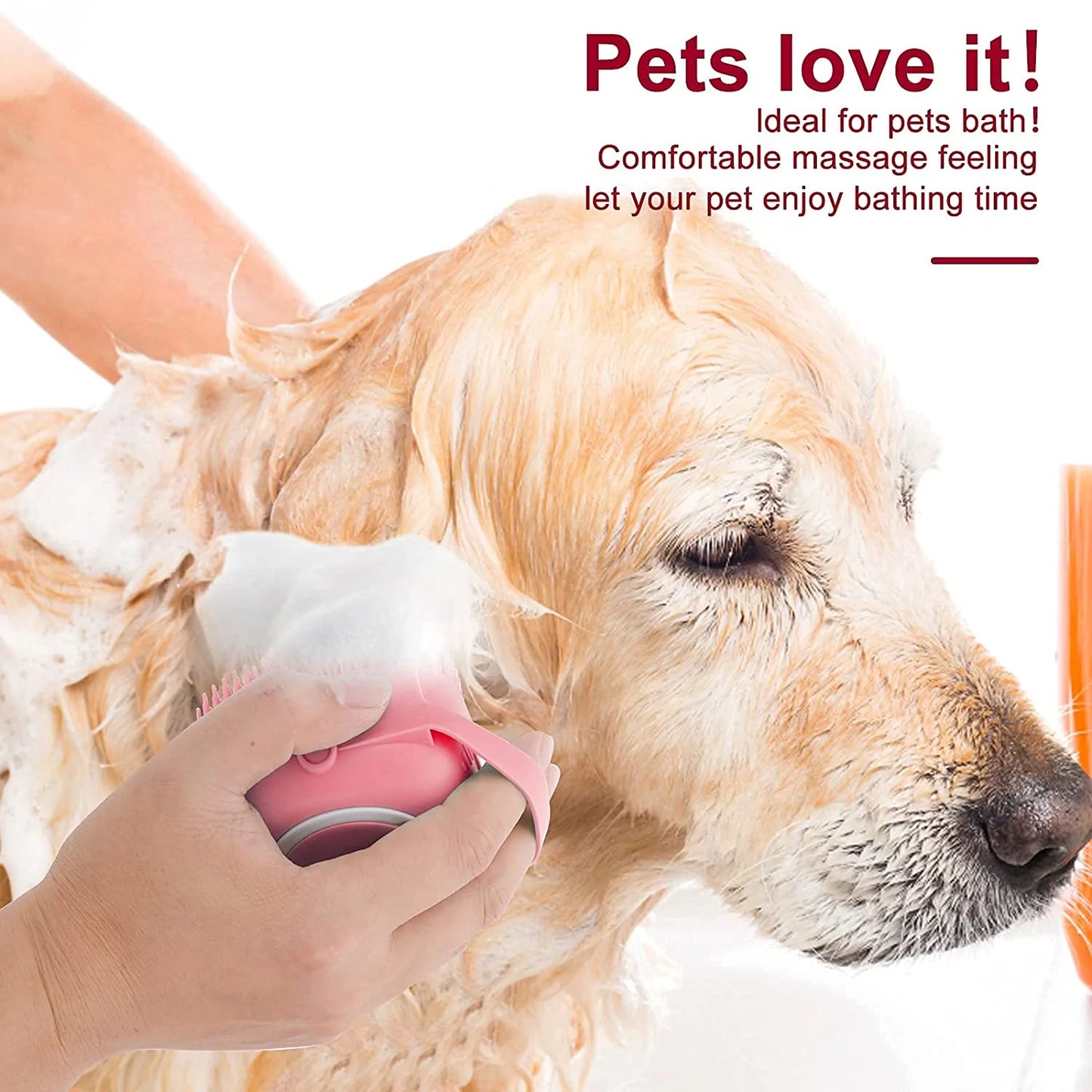 BrushPro-Dog Bath Brush