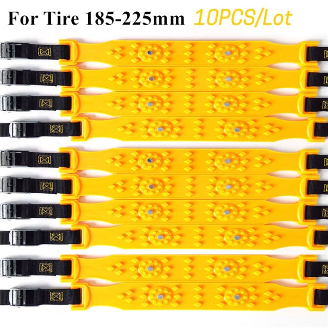 10PCS Car Tire Snow Chains Winter Snow - MARC SHERL