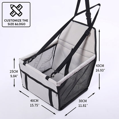 CAWAYI KENNEL Travel Dog Car Seat Cover Folding Hammock Pet Carriers Bag Carrying For Cats Dogs transportin perro autostoel hond - MARC SHERL