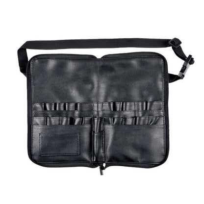 1Pcs Black Two Arrays Makeup Brush Holder Stand 24 Pockets Strap Belt Waist Bag Salon Makeup Artist Cosmetic Brush Organizer - MARC SHERL