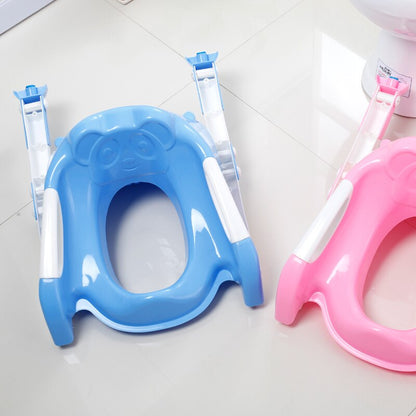 New Fold Baby Potty Training Seat With Adjustable Step Stool Toilet T - MARC SHERL