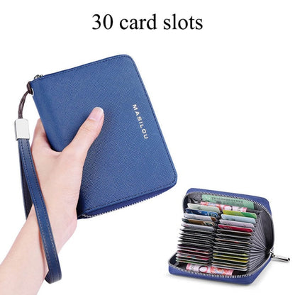 Genuine Leather Business Card Holder Anti Theft RFID - MARC SHERL