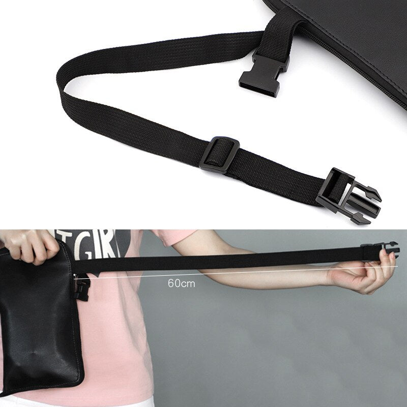 1Pcs Black Two Arrays Makeup Brush Holder Stand 24 Pockets Strap Belt Waist Bag Salon Makeup Artist Cosmetic Brush Organizer - MARC SHERL