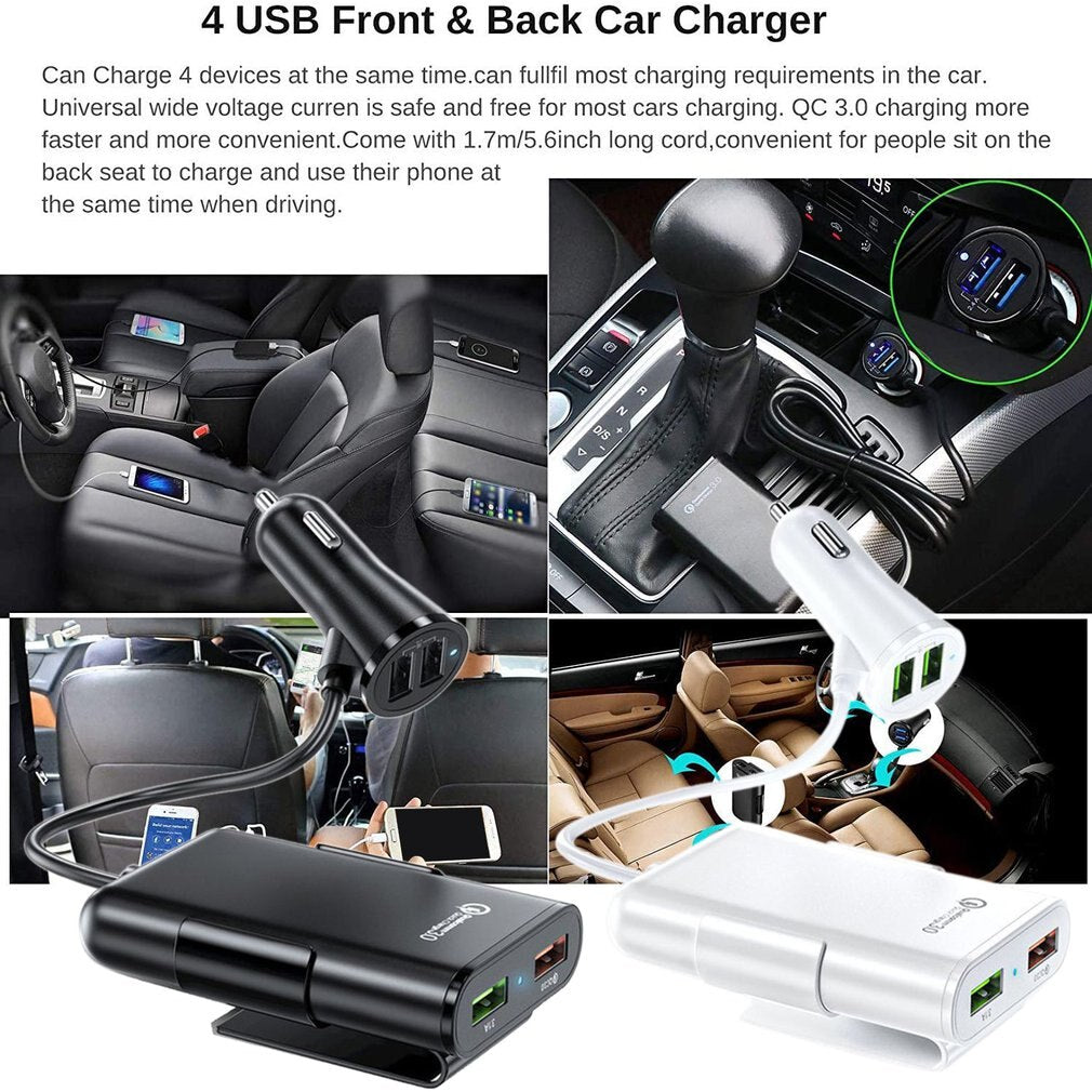 Four USB Port Car Fast Charging Charger - MARC SHERL