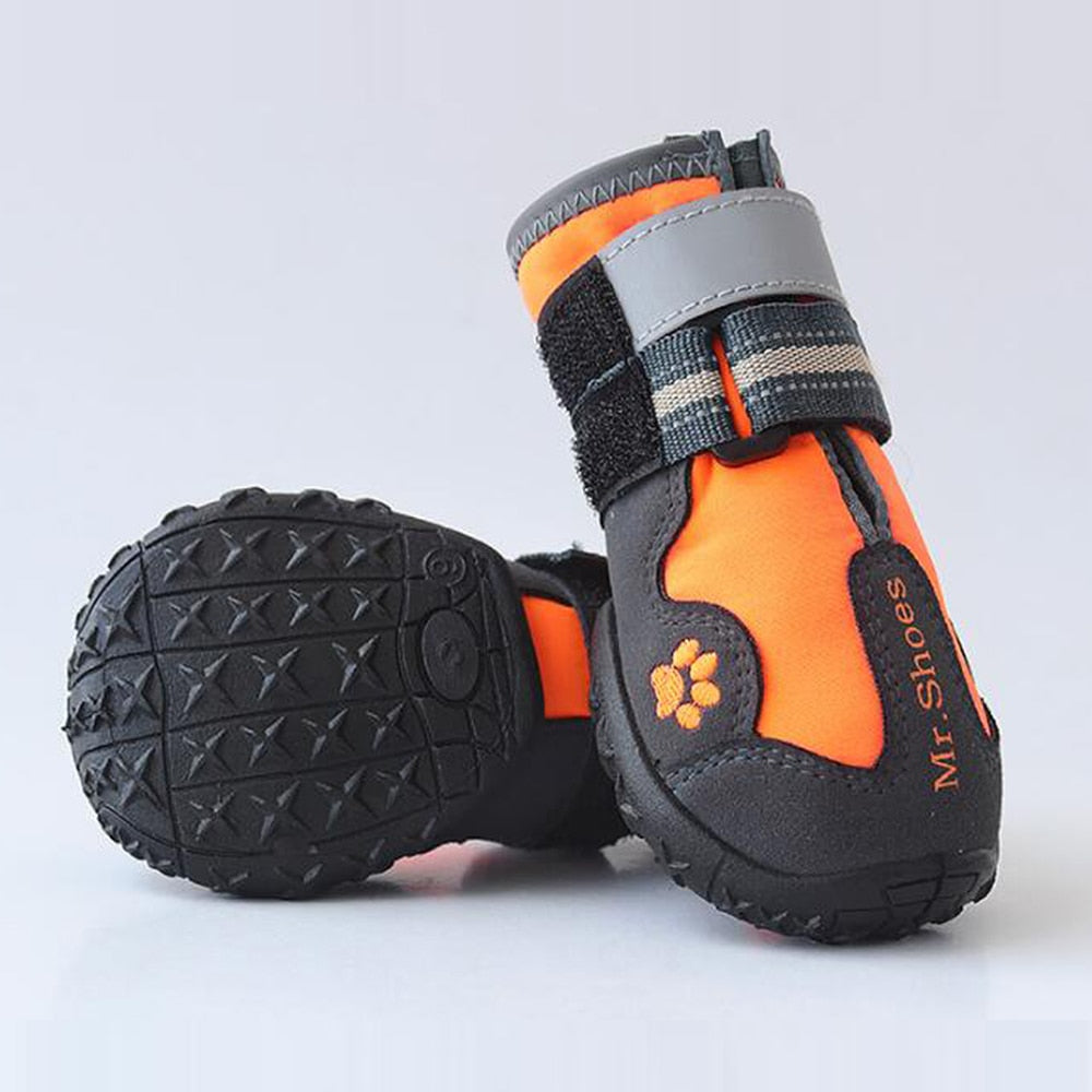 Pet Dog Shoes For Sports Mountain Wearable For Pets PVC Soles Waterproof Reflective Dog Boots Perfect for Small Medium Large Dog - MARC SHERL