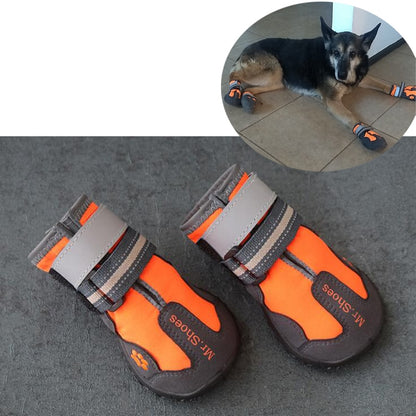 Pet Dog Shoes For Sports Mountain Wearable For Pets PVC Soles Waterproof Reflective Dog Boots Perfect for Small Medium Large Dog - MARC SHERL