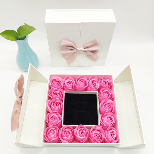 ROSE SPACE Artificial Rose Flower Box For Couple Wedding Valentines Day - MARC SHERL