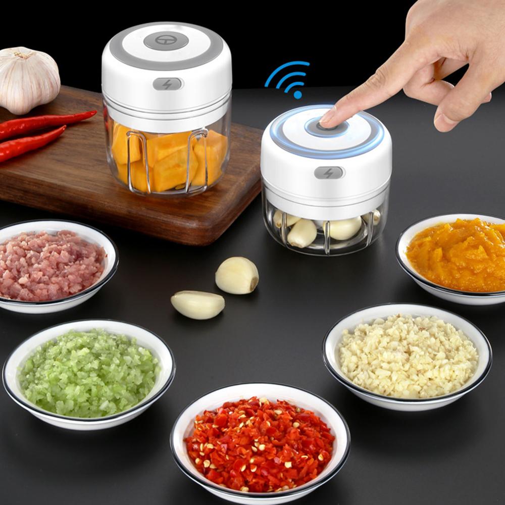 Electric Garlic Vegetable Shredder Onions Cutter Meat Grinder High Speed Crusher - MARC SHERL