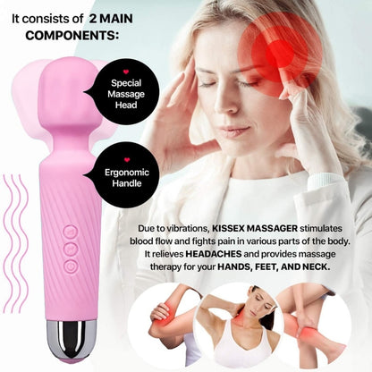 Personal Wand Massager - Women and Men -Perfect for Tension Relief, Muscle, Back, Soreness - MARC SHERL