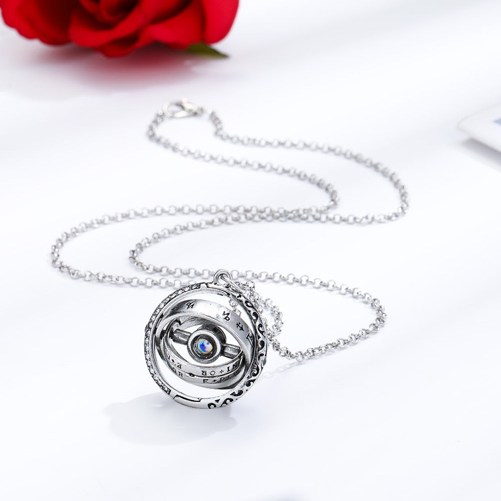 100 Languages 'I Love You' Spinning Fidget Necklace - MARC SHERL