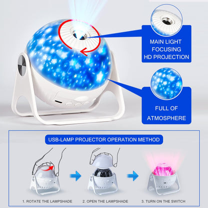 NEW Galaxy Projector 7 in 1 Planetarium Projector Night Light