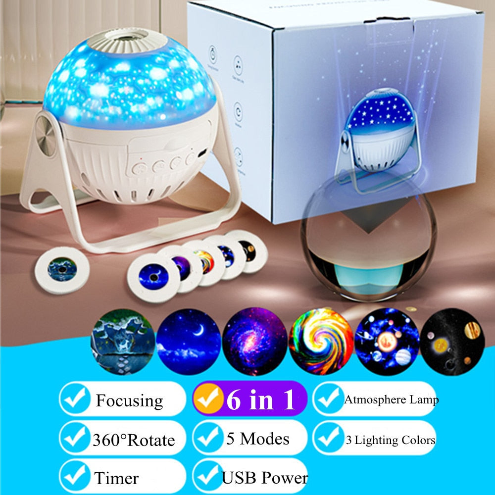 NEW Galaxy Projector 7 in 1 Planetarium Projector Night Light