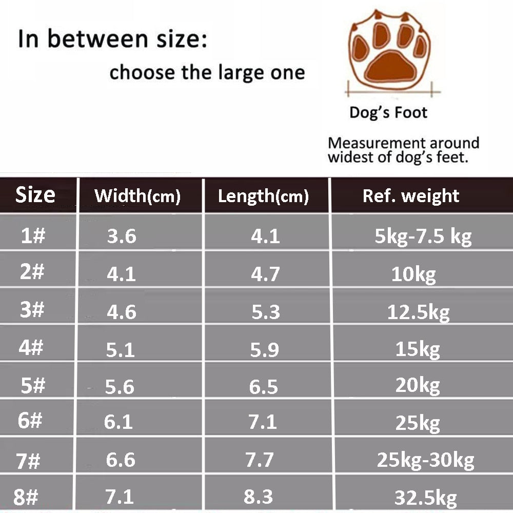 Pet Dog Shoes For Sports Mountain Wearable For Pets PVC Soles Waterproof Reflective Dog Boots Perfect for Small Medium Large Dog - MARC SHERL