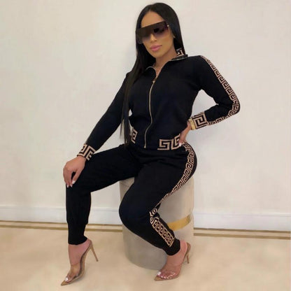 Stitching Sweatsuit Women Two Piece - MARC SHERL