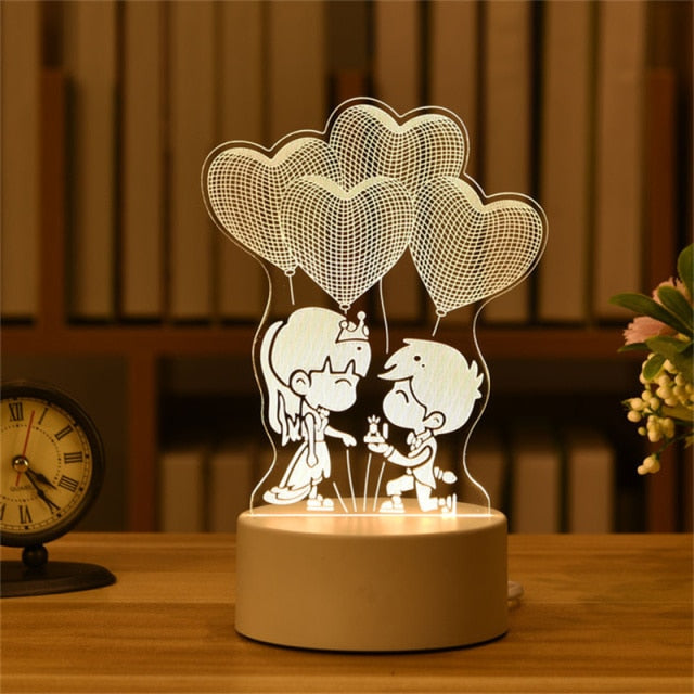 Romantic Love  Night Lights  Table Lamp Valentine Day Gift - MARC SHERL