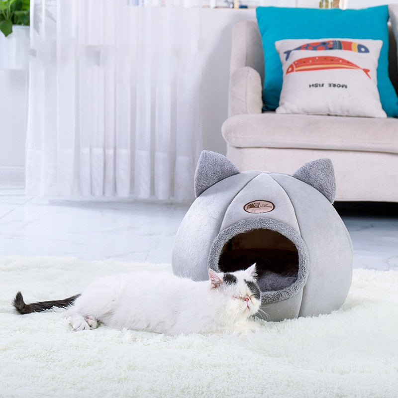 New Deep sleep comfort in winter cat bed little mat basket for cat‘s house  products pets tent cozy cave beds Indoor cama gato - MARC SHERL