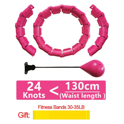 24 Sections Adjustable Sport Hoops Abdominal Thin Waist Exercise Detachable Massage Fitness Hoops Gym Home Training Weight Loss - MARC SHERL